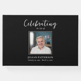 Libro De Visitas Celebración de la vida simple foto, funeral Person