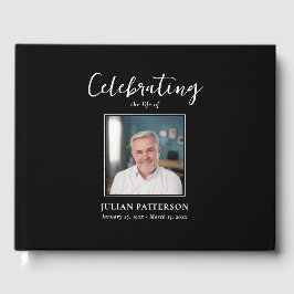 Libro De Visitas Celebración de la vida simple foto, funeral Person