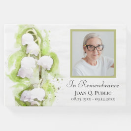 Libro De Visitas Celebración del funeral de Lily of Valley Flowers
