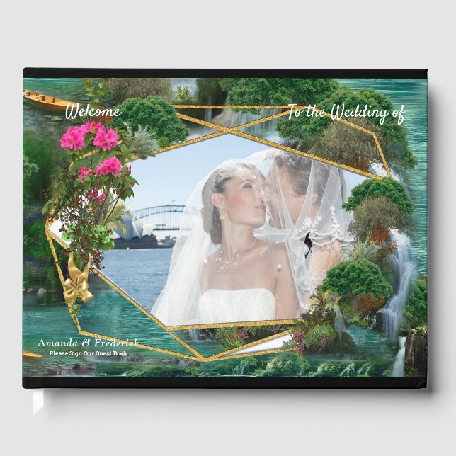 Libro De Visitas Celebración en el mágico lago Fantasía (Anverso)