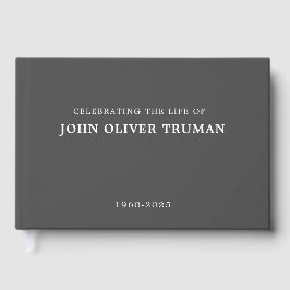 Libro De Visitas Celebrating Life of Personalized Memorial Funeral