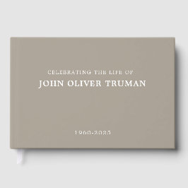 Libro De Visitas Celebrating Life of Personalized Memorial Funeral