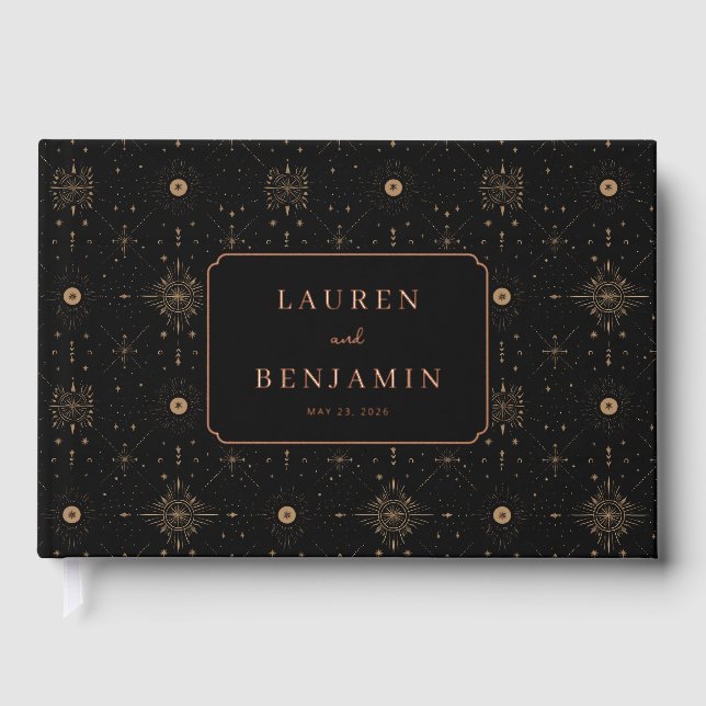 Libro De Visitas Celestial Romance Wedding (Anverso)