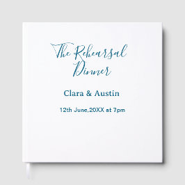 Libro De Visitas Cena de ensayo la noche anterior simple mínimo m