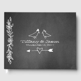 Libro De Visitas Chalkboard Look Boda Guest Book