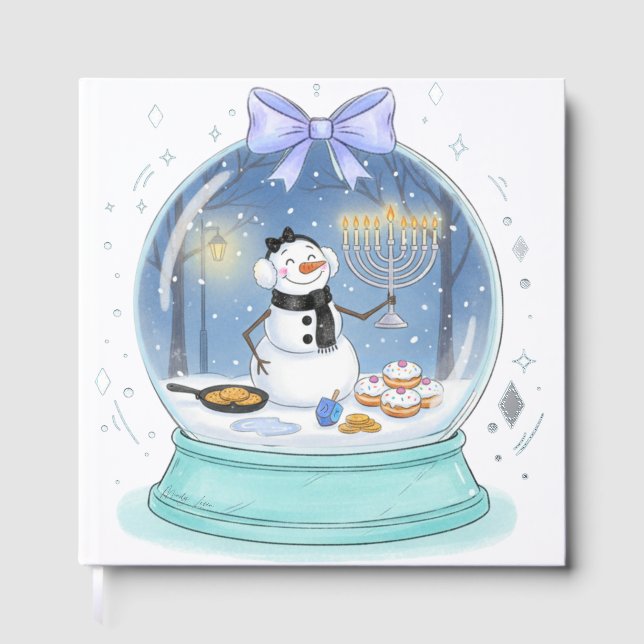 Libro De Visitas Chanukah Snow Globe (Anverso)