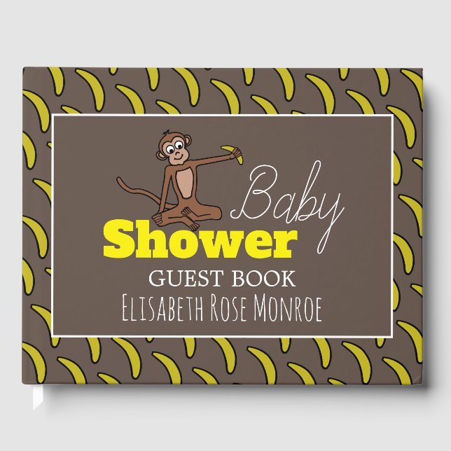 Libro De Visitas Cheeky Monkey, Baby Shower (Anverso)