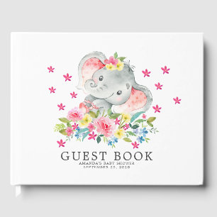 Libro De Visitas Cheful Elephant Baby Shower Guest Book