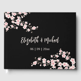 Libro De Visitas Cherry Blossom Apricot  Floral | Wedding