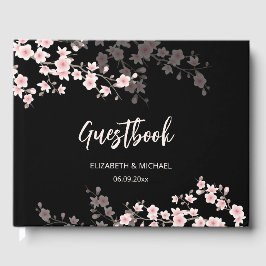 Libro De Visitas Cherry Blossom Apricot  Floral | Wedding