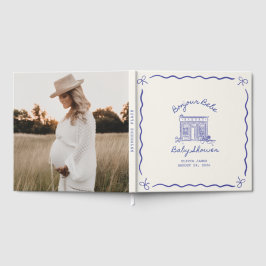 Libro De Visitas Chic Bonjour bebe baby shower