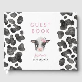 Libro De Visitas Chica Cow Baby Shower
