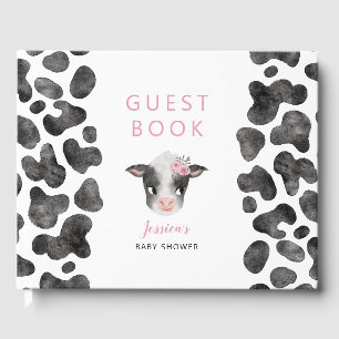 Libro De Visitas Chica Cow Baby Shower