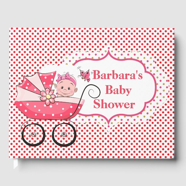 Libro De Visitas Chica de Baby Shower (Anverso)
