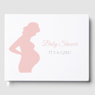 Libro De Visitas Chica rosa Baby Shower Mujer embarazada bebé bulto
