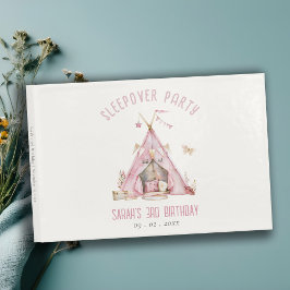 Libro De Visitas Chicas rosados Tienden a Sleepover Fiesta de Cumpl