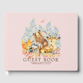 Libro De Visitas Chicas Woodland Baby Shower Guest Book