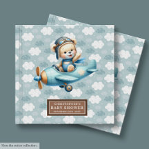 Chico personalizado Baby Shower Guest Book Teddy B