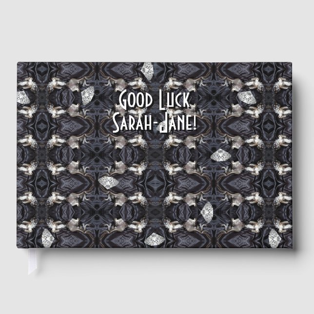 Libro De Visitas Chimigos - Chihuahuas y Diamantes Fiesta Art Deco (Anverso)