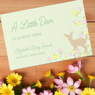 Libro De Visitas Chorreada Floral Niña Baby Shower