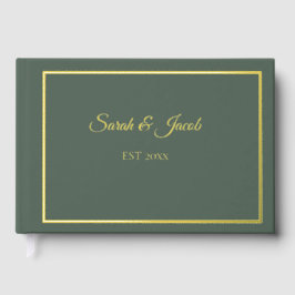 Libro De Visitas Christmas Greenery Wedding Guest Book
