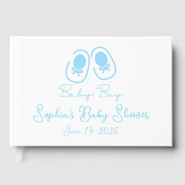 Libro De Visitas Chupete de Niño Azul Baby Shower