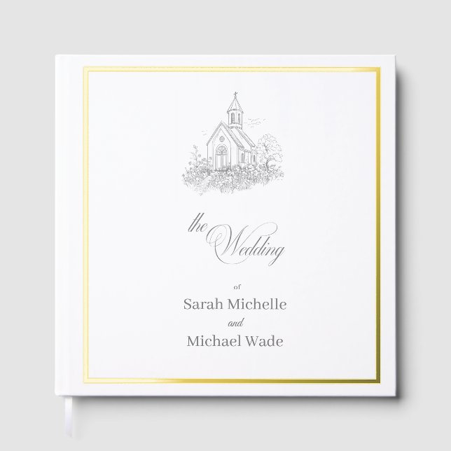 Libro De Visitas Church Calligraphy Wedding (Anverso)