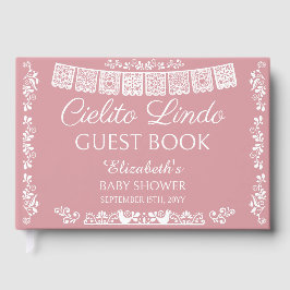 Libro De Visitas Cielito Lindo Blush Pink Baby Shower