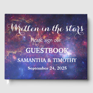 Libro De Visitas Cielo Nocturno Galaxia Estrellas Espacio Universo