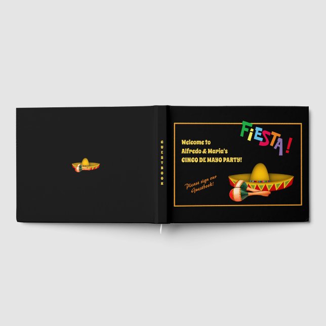 Libro De Visitas Cinco de Mayo o Fiesta Mexicana (Lleno)