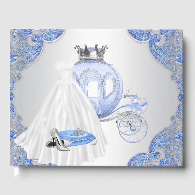 Libro De Visitas Cinderella Birthday Party Guest Book (Anverso)