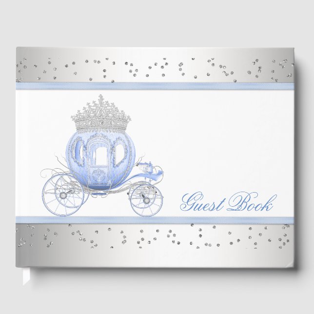 Libro De Visitas Cinderella Princess Birthday Party Guest Book (Anverso)