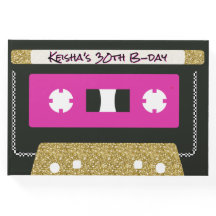 Cinta de cassette retro de 80|90 |Rosa caliente y