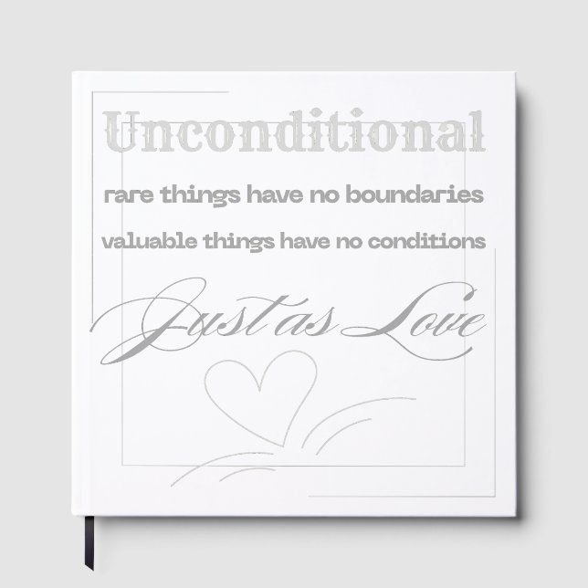 Libro De Visitas Cita de amor incondicional  (Anverso)