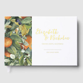 Libro De Visitas Citrus Floral | Boda botánico