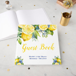 Libro De Visitas Citrus Lemon Mediterranean Bridal Shower