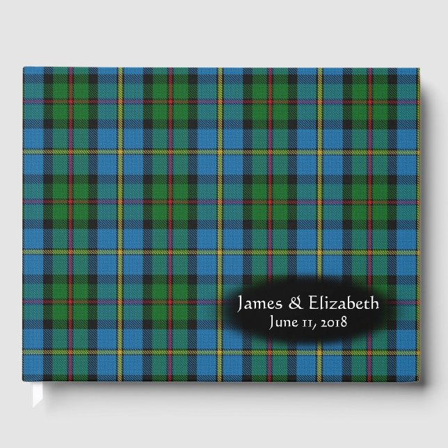 Libro De Visitas Clan escocés MacLeod Tartan Plaid Boda (Anverso)