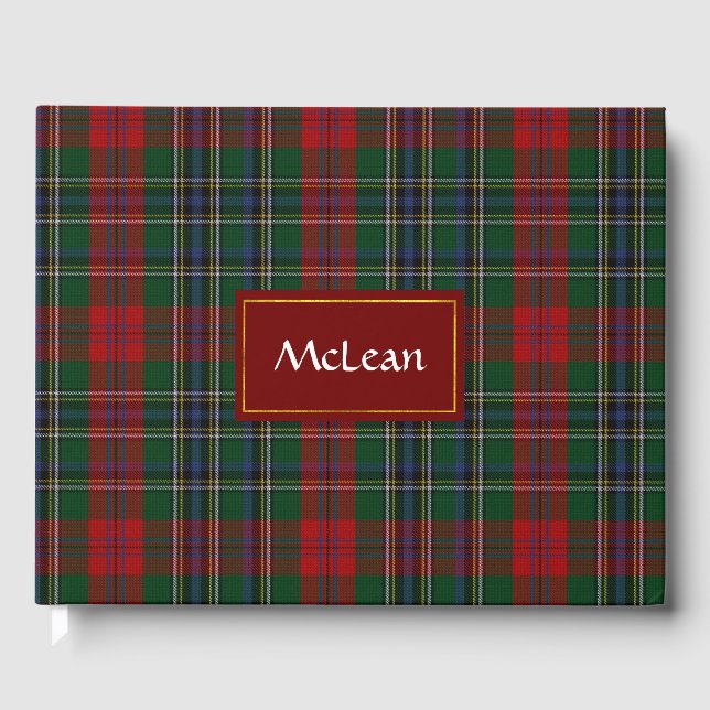 Libro De Visitas Clan MacLean Plaid Guest Book (Anverso)