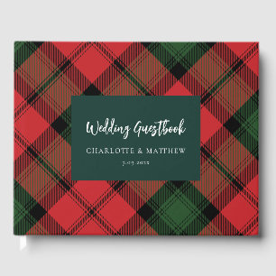 Libro De Visitas Clan Tartán Kerr Plaid Red Green Checkpoint