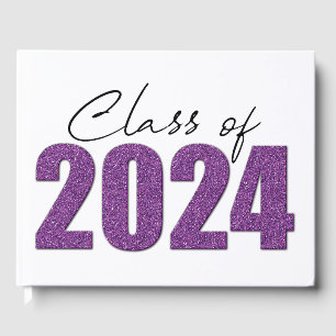 Libro De Visitas Clase de Purpurina púrpura de 2024