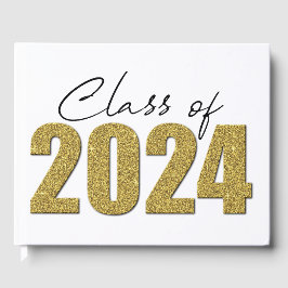 Libro De Visitas Clase Purpurina de oro de 2024