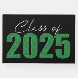 Libro De Visitas Clase Purpurina verde de 2025