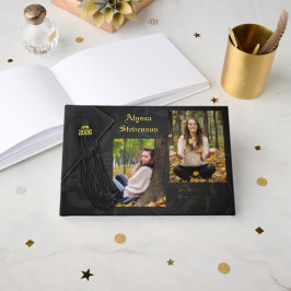 Libro De Visitas Class of 2026 Black Tassel Dignified Graduation