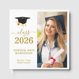 Libro De Visitas Class of 2026 Photo Modern Graduation Party