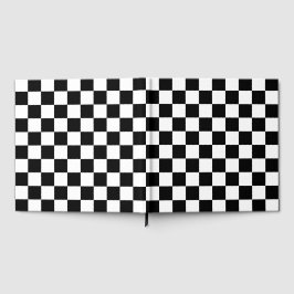 Libro De Visitas Classic black checkerboard
