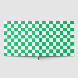Libro De Visitas Classic green checkered