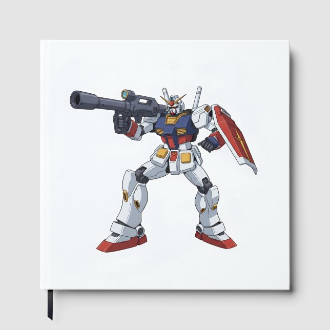 Libro De Visitas Classic Retro RX-78-2 Gundam Mecha Anime Illustrat (Anverso)
