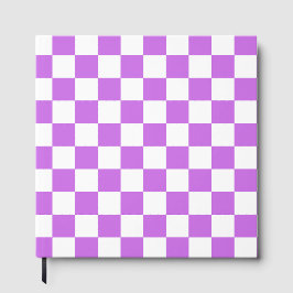 Libro De Visitas Classic visual magenta checkerboard