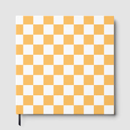 Libro De Visitas Classic visual peach checkerboard