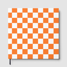 Libro De Visitas Classic visual salmon checkerboard